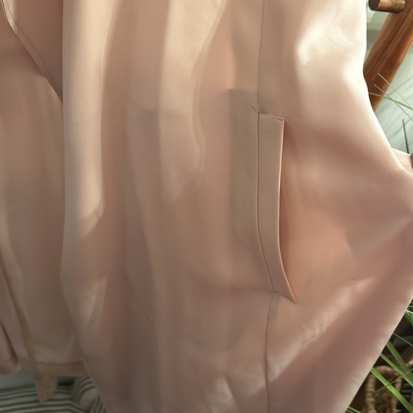 Halogen Drape Tie Waist Trench Coat in Pink Smoke, Size 3X (22/24) NWT - Picture 8 of 15